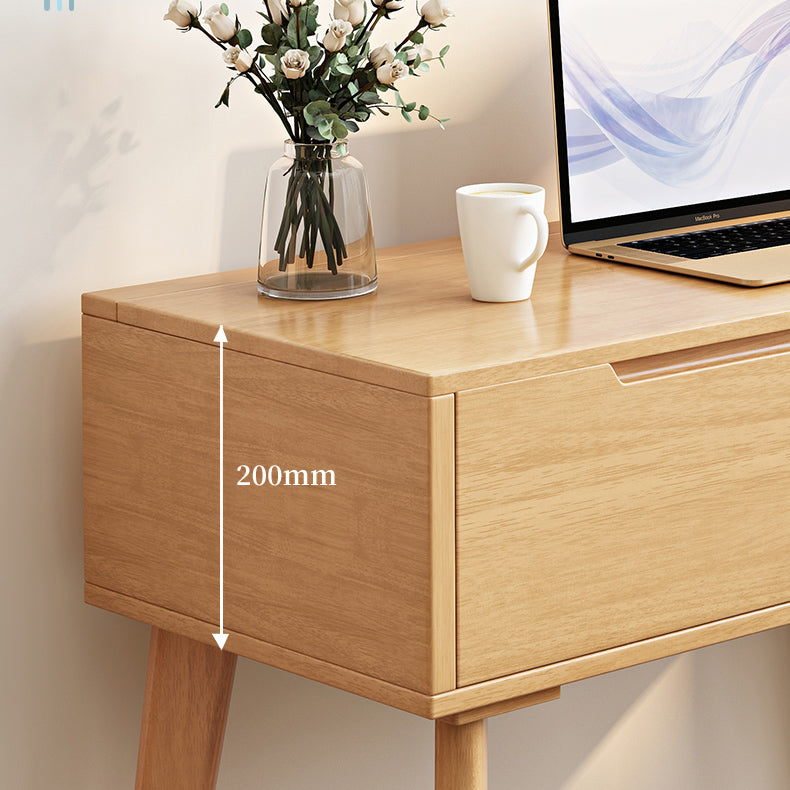 Scandinavo 29,52 "in altezza tavolo in legno massiccio Vanity con specchio