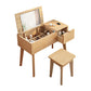 Scandinavo 29,52 "in altezza tavolo in legno massiccio Vanity con specchio