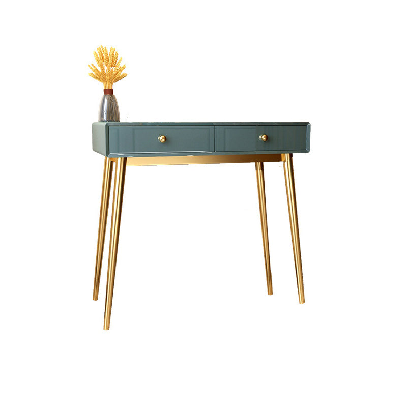 Glam 29.5" Height Wooden Makeup Vanity with Drawers and Mirror