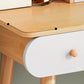 Scandinavian 28.7" Height Wooden Table Make-up Vanity with Mirror