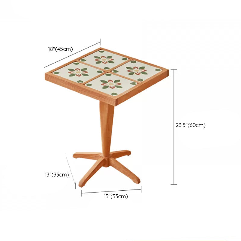Modern Solid Wood End Table Pedestal Corner Table for Living Room Clearhalo 'Coffee & Accent Tables' 'End & Side Tables' 'end_side_tables' 'furn' 'furn_end_side_tables' 'Furniture' 'Living Room Furniture' 6739194