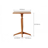 Modern Solid Wood End Table Pedestal Corner Table for Living Room Clearhalo 'Coffee & Accent Tables' 'End & Side Tables' 'end_side_tables' 'furn' 'furn_end_side_tables' 'Furniture' 'Living Room Furniture' 6739195