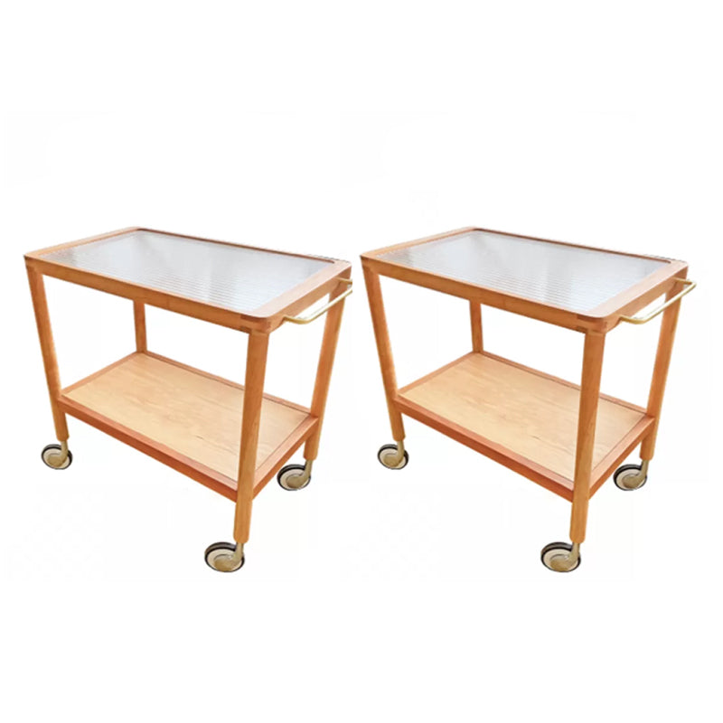 Modern Rectangular End Table Double Tier Corner Table with Storage Clear 2 Clearhalo 'Coffee & Accent Tables' 'End & Side Tables' 'end_side_tables' 'furn' 'furn_end_side_tables' 'Furniture' 'Living Room Furniture' 6739216