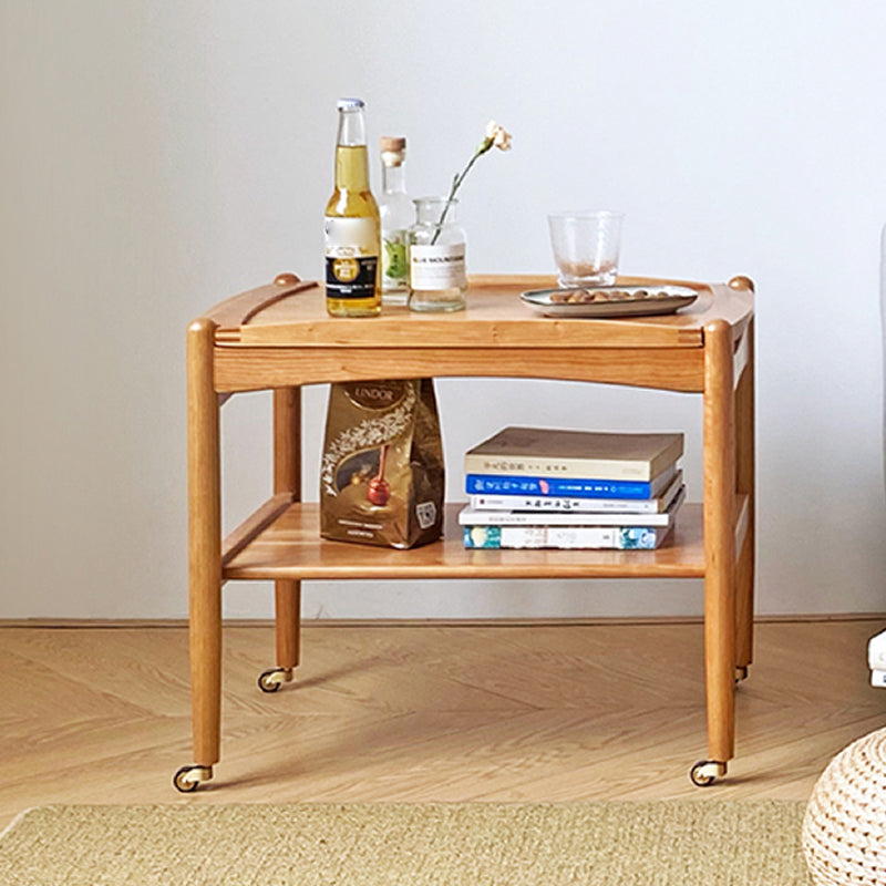 Modern Rectangular End Table Double Tier Corner Table with Storage Clearhalo 'Coffee & Accent Tables' 'End & Side Tables' 'end_side_tables' 'furn' 'furn_end_side_tables' 'Furniture' 'Living Room Furniture' 6739218