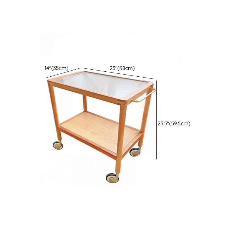 Modern Rectangular End Table Double Tier Corner Table with Storage Clearhalo 'Coffee & Accent Tables' 'End & Side Tables' 'end_side_tables' 'furn' 'furn_end_side_tables' 'Furniture' 'Living Room Furniture' 6739231