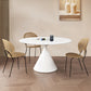 Modern Pedestal Dining Table Stone Table for Dining Room Kitchen