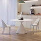 Modern Pedestal Dining Table Stone Table for Dining Room Kitchen