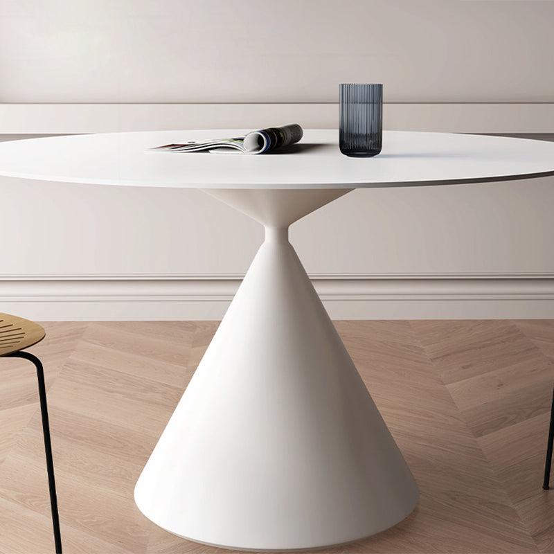 Modern Pedestal Dining Table Stone Table for Kitchen Dining Room Clearhalo 'Dining Tables & Seating' 'Dining Tables' 'dining_table' 'furn' 'furn_dining_table' 'Furniture' 'Kitchen & Dining Furniture' 6739258