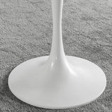 Modern Tulip Pedestal White Dining Table Stone Table for Kitchen Clearhalo 'Dining Tables & Seating' 'Dining Tables' 'dining_table' 'furn' 'furn_dining_table' 'Furniture' 'Kitchen & Dining Furniture' 6739272