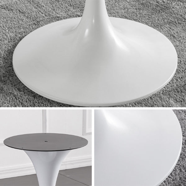 Modern Tulip Pedestal White Dining Table Stone Table for Kitchen Clearhalo 'Dining Tables & Seating' 'Dining Tables' 'dining_table' 'furn' 'furn_dining_table' 'Furniture' 'Kitchen & Dining Furniture' 6739274