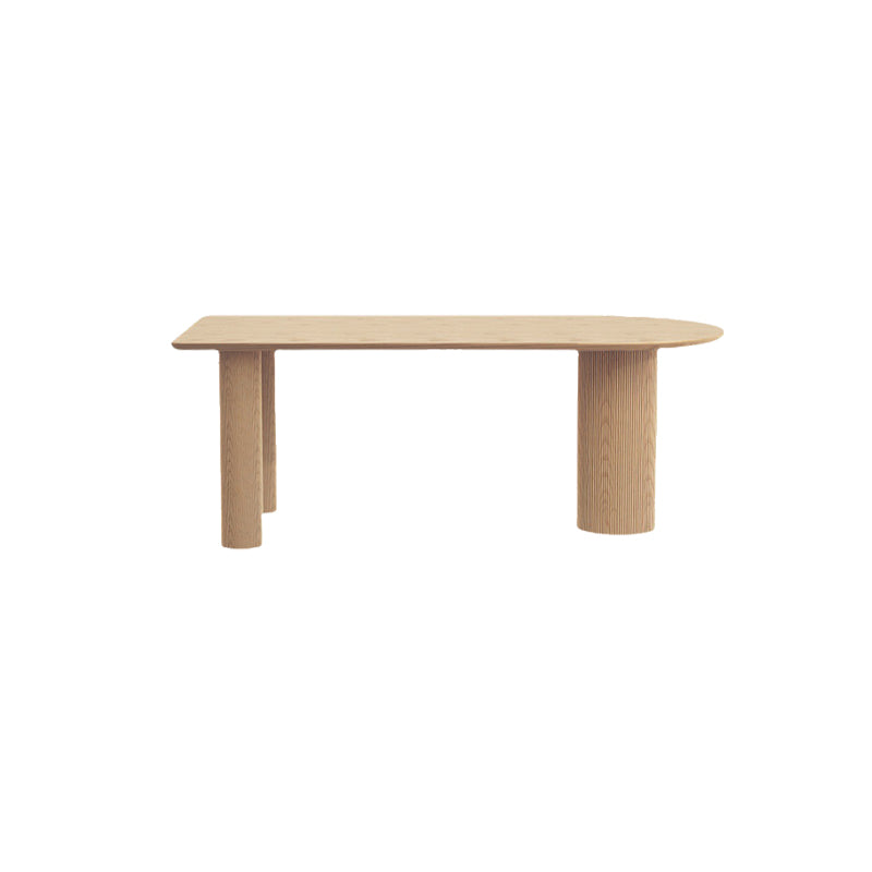 Modern Style Wood Dining Table 3 Legs Dinette Table for Dining Room