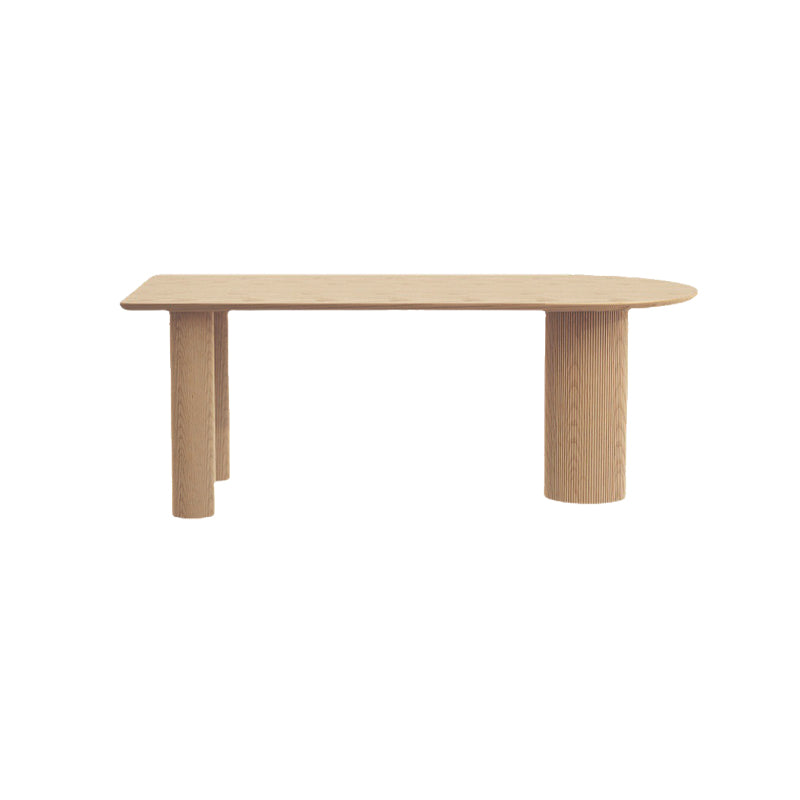Modern Style Wood Dining Table 3 Legs Dinette Table for Dining Room