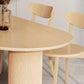Modern Style Wood Dining Table 3 Legs Dinette Table for Dining Room