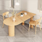 Modern Style Wood Dining Table 3 Legs Dinette Table for Dining Room