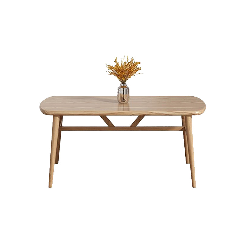 Modern Style Wood Dining Table 4 Legs Dining Table for Dining Room Clearhalo 'Dining Tables & Seating' 'Dining Tables' 'dining_table' 'furn' 'furn_dining_table' 'Furniture' 'Kitchen & Dining Furniture' 6739369