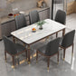 Medieval Modern Stone Dining Table 4 Rubber Legs Table for Dining Room