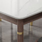 Medieval Modern Stone Dining Table 4 Rubber Legs Table for Dining Room