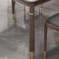 Medieval Modern Stone Dining Table 4 Rubber Legs Table for Dining Room