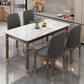 Medieval Modern Stone Dining Table 4 Rubber Legs Table for Dining Room