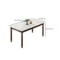 Medieval Modern Stone Dining Table 4 Rubber Legs Table for Dining Room