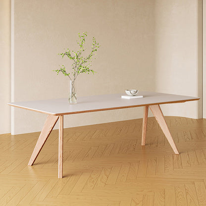 Medieval Modern Stone Dining Table 4 Ash Legs Table for Dining Room Without Chairs Clearhalo 'Dining Tables & Seating' 'Dining Tables' 'dining_table' 'furn' 'furn_dining_table' 'Furniture' 'Kitchen & Dining Furniture' 6739439