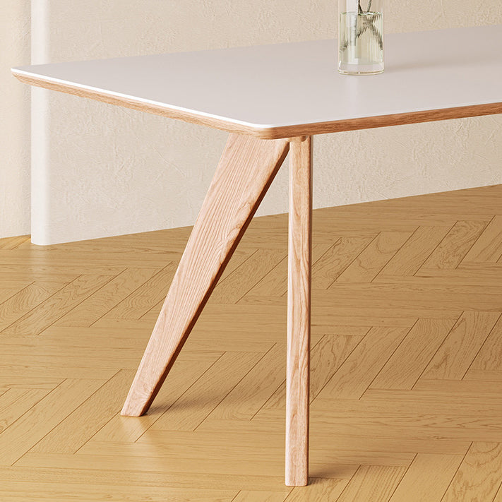 Medieval Modern Stone Dining Table 4 Ash Legs Table for Dining Room Clearhalo 'Dining Tables & Seating' 'Dining Tables' 'dining_table' 'furn' 'furn_dining_table' 'Furniture' 'Kitchen & Dining Furniture' 6739444