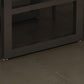Industrial Style Wood Dining Table Rectangle Dining Table with Metal Base