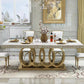 Glam Style Dining Faux Marble Table Dining Rectangle Table for Home 78.7"L x 39.4"W x 29.5"H Without Chairs Clearhalo 'Dining Tables & Seating' 'Dining Tables' 'dining_table' 'furn' 'furn_dining_table' 'Furniture' 'Kitchen & Dining Furniture' 6739540
