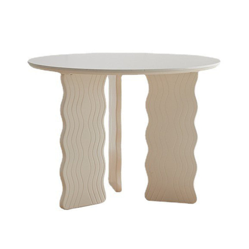 Modern Round Dining Table 3 White Legs Table for Dining Room Clearhalo 'Dining Tables & Seating' 'Dining Tables' 'dining_table' 'furn' 'furn_dining_table' 'Furniture' 'Kitchen & Dining Furniture' 6739579