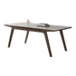 Modern Rectangle Dining Table Sintered Stone Table with Wooden Legs Clearhalo 'Dining Tables & Seating' 'Dining Tables' 'dining_table' 'furn' 'furn_dining_table' 'Furniture' 'Kitchen & Dining Furniture' 6739595
