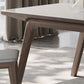 Modern Rectangle Dining Table Sintered Stone Table with Wooden Legs Clearhalo 'Dining Tables & Seating' 'Dining Tables' 'dining_table' 'furn' 'furn_dining_table' 'Furniture' 'Kitchen & Dining Furniture' 6739597