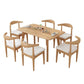 Mesa de comedor de madera maciza Mesa de comedor rectangular para cocina