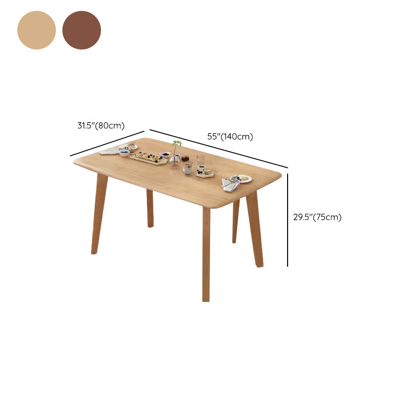 Mesa de comedor de madera maciza Mesa de comedor rectangular para cocina