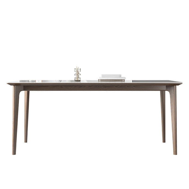 Mid-Century-Esszimmertisch, rechteckiger Esstisch aus Stein für das Esszimmer