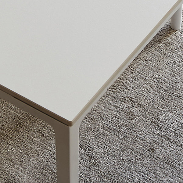 金属フレーム付きホワイトストーンダイナーテーブルセット1/2/5ピースモダンなダイニングセット