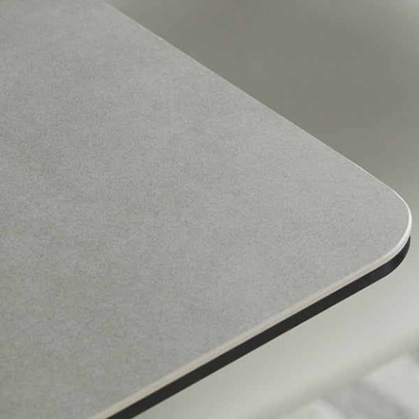 Estilo contemporáneo 1/2/5 Piezas Sillas de comedor Conjunta muebles de piedra rectangulares en gris