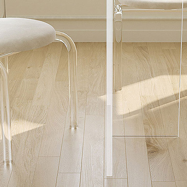 Set di dinette acrilica glam per casa set da pranzo bianco 1/3/7