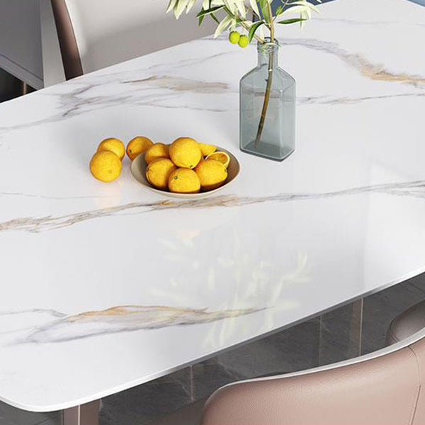 コンテンポラリースタイル1/2/5/7ピースダイニングチェアセットストーン長方形の家具