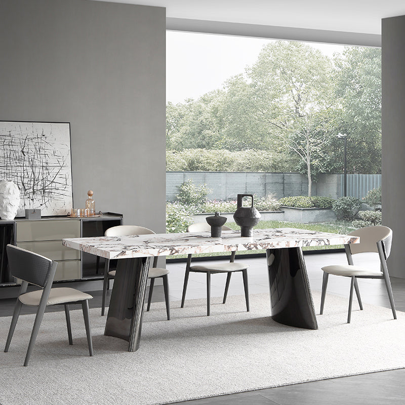 Steen bovenste eettafel set 1/4/5/7 stuks dinette ingesteld voor eetkamer