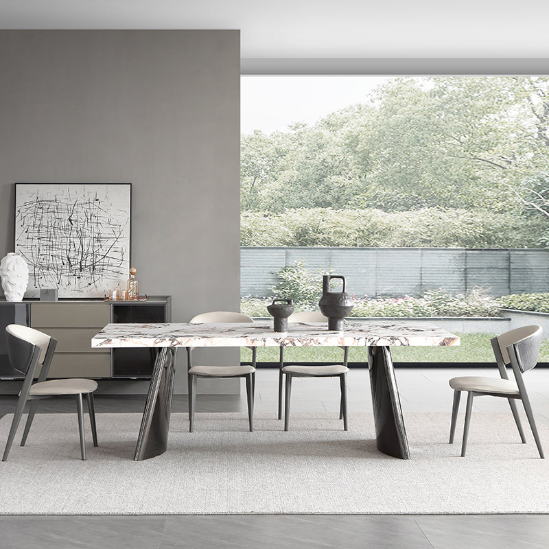 Steen bovenste eettafel set 1/4/5/7 stuks dinette ingesteld voor eetkamer