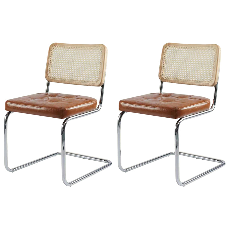 Juego de mesa de comedor moderno de madera de cereza 1/2/4 piezas de comedor marrón set