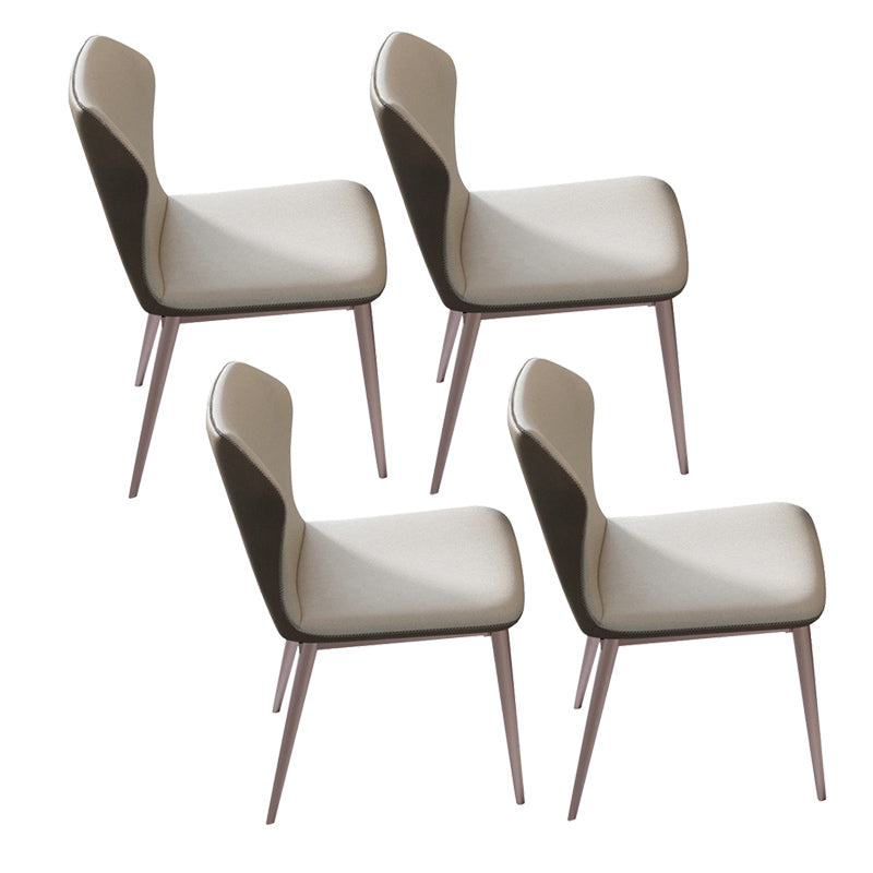 Contemporary 1/4/6/7/9 Pieces Dining Chairs Set Stone Rectangle Furniture 4 Beige Chairs Clearhalo 'Dining Room Sets' 'Dining Tables & Seating' 'dining_room_set' 'furn' 'furn_dining_room_set' 'Furniture' 'Kitchen & Dining Furniture' 6739930