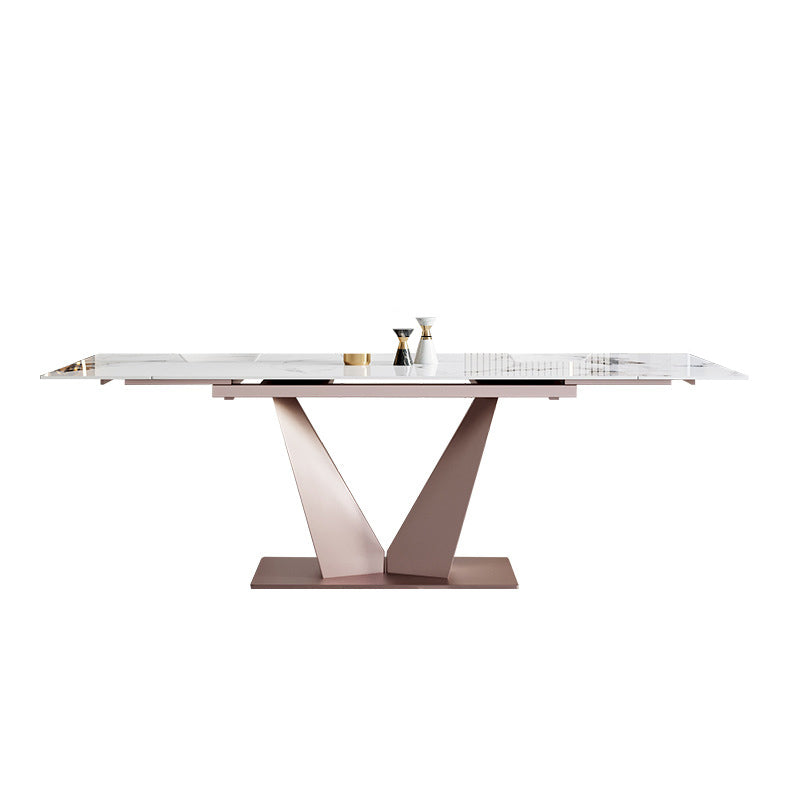 Contemporary 1/4/6/7/9 Pieces Dining Chairs Set Stone Rectangle Furniture Clearhalo 'Dining Room Sets' 'Dining Tables & Seating' 'dining_room_set' 'furn' 'furn_dining_room_set' 'Furniture' 'Kitchen & Dining Furniture' 6739934