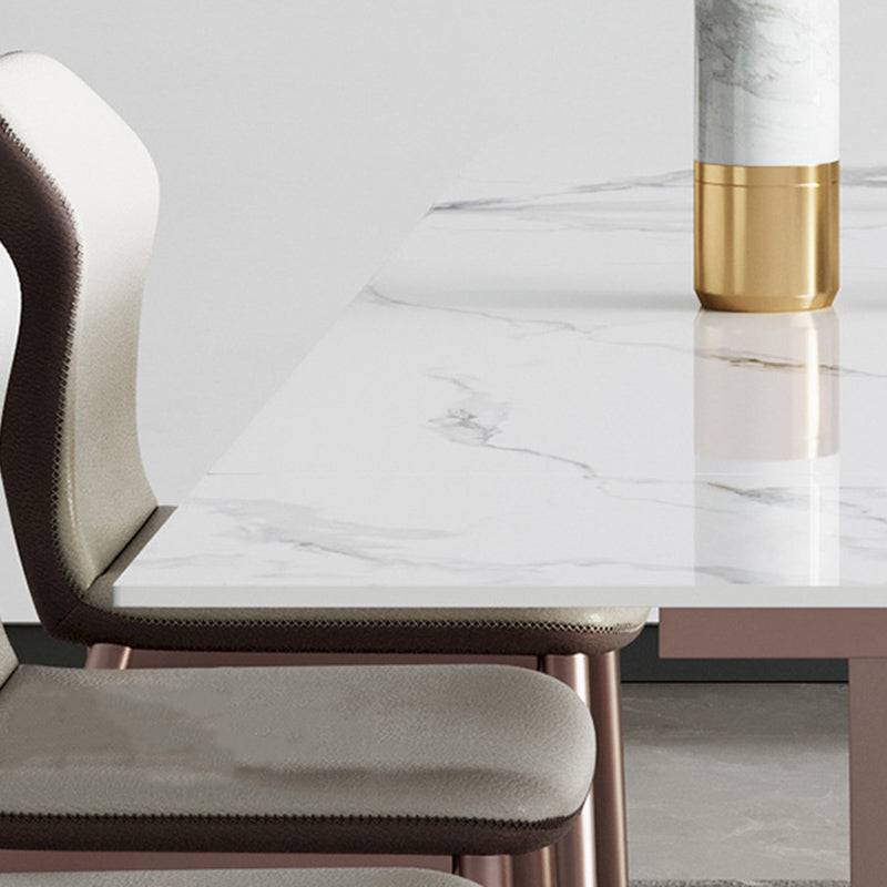 Contemporary 1/4/6/7/9 Pieces Dining Chairs Set Stone Rectangle Furniture Clearhalo 'Dining Room Sets' 'Dining Tables & Seating' 'dining_room_set' 'furn' 'furn_dining_room_set' 'Furniture' 'Kitchen & Dining Furniture' 6739935