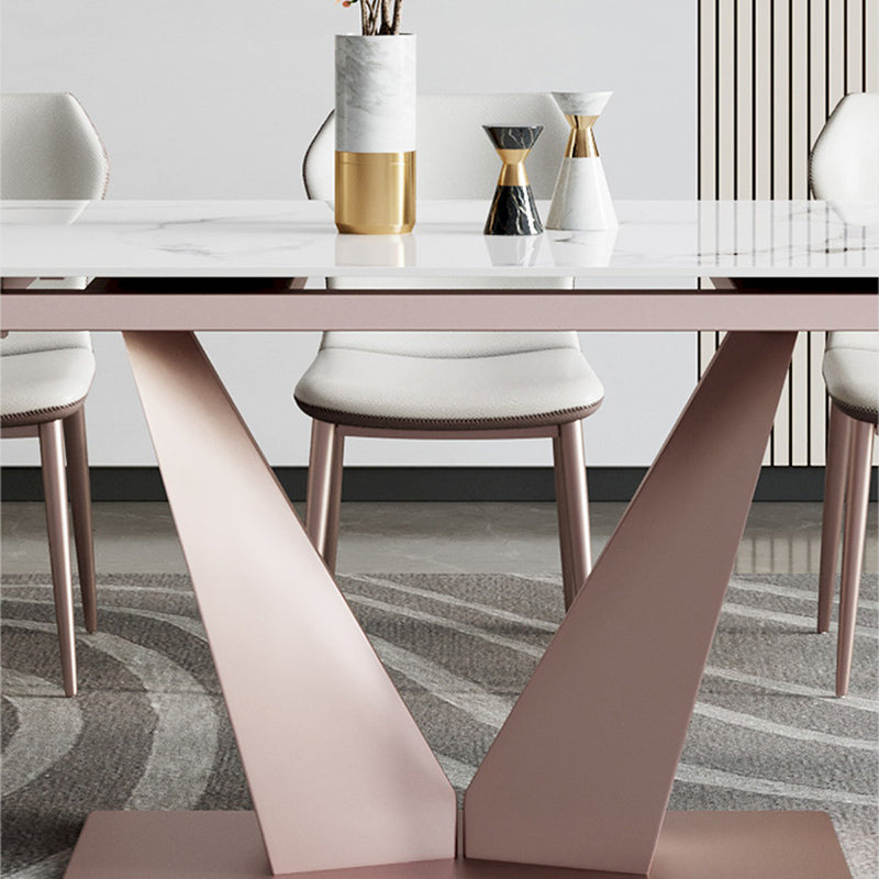 Contemporary 1/4/6/7/9 Pieces Dining Chairs Set Stone Rectangle Furniture Clearhalo 'Dining Room Sets' 'Dining Tables & Seating' 'dining_room_set' 'furn' 'furn_dining_room_set' 'Furniture' 'Kitchen & Dining Furniture' 6739937