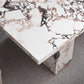 Juego de mesa de comedor moderna de piedra, juego de comedor de 1/2/4/5/7 piezas con sillas con respaldo macizo