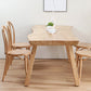 Solid Wood Dining Set 1/4/5/6 Pcs Modern Dinette Set with Natural Frame for Home