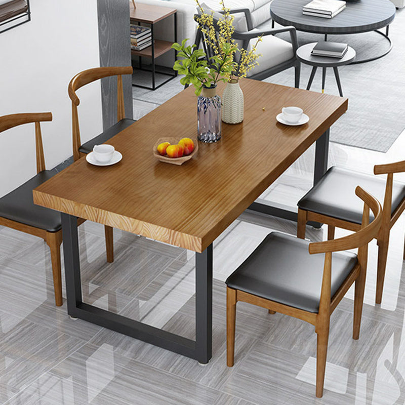 Ensemble de table à manger rectangulaire 1/2/5 PCS Pine Wood Dinette Set pour la cuisine