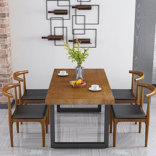 Rectangular Dining Table Set 1/2/5 Pcs Pine Wood Dinette Set for Kitchen