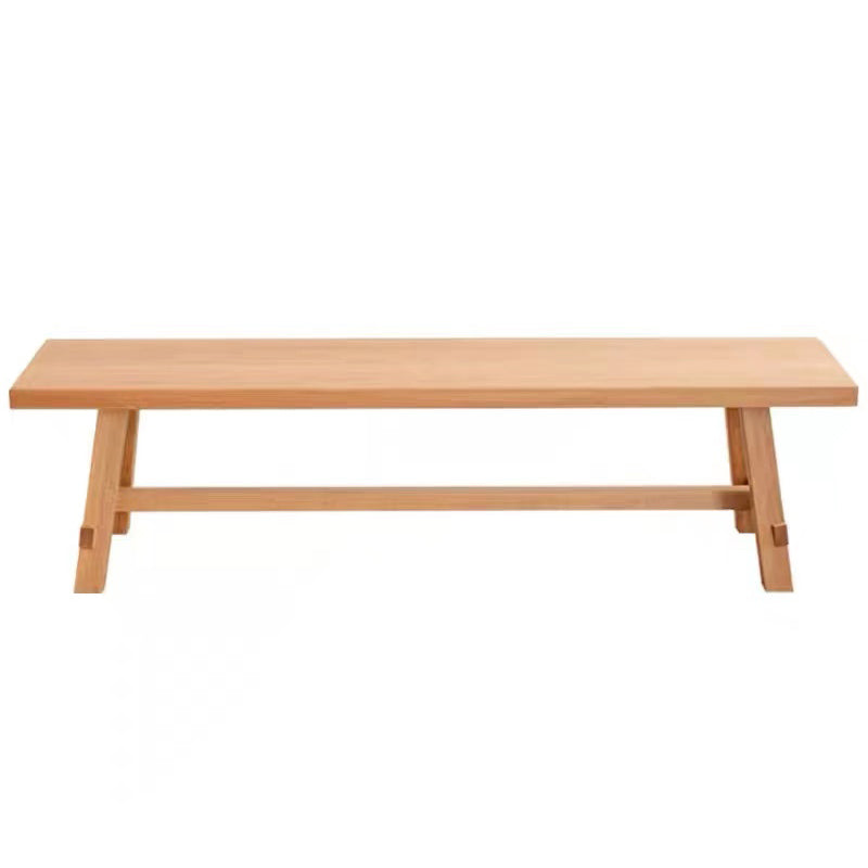1/2/4/6 Pcs Solid Wood Dining Room Set Modern Style Dining Set with Rectangle Table Bench 63"L x 12"W Clearhalo 'Dining Room Sets' 'Dining Tables & Seating' 'dining_room_set' 'furn' 'furn_dining_room_set' 'Furniture' 'Kitchen & Dining Furniture' 6740064